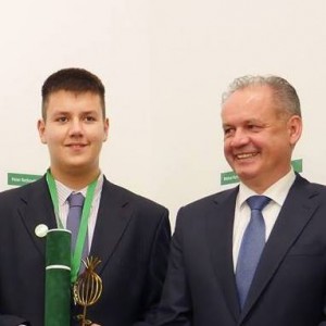 OndrejVrabel_with_Slovak_president_AndrejKiska